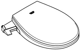 GROHE 39648SH0 - Capac bideu manual BAU CERAMIC, finisaj DuroWhite alb