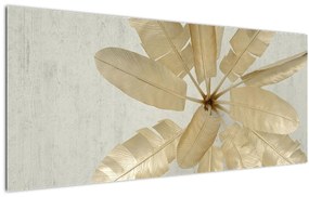 Tablou cu pene da găscă (120x50 cm)