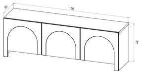 Comodă TV NIO albă