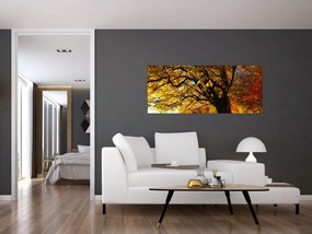 Tablou cu copac toamna (120x50 cm)