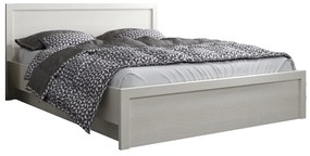 Pat matrimonial 140 cm Jolene (alb) (cu somieră). 1052982