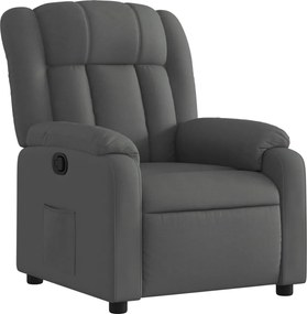 vidaXL Fotoliu rabatabil gri închis, material textil