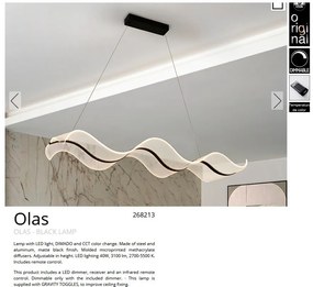 Lustra LED suspendata cu telecomanda Olas