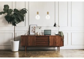 Lustră pe cablu MIROS 2xE27/60W/230V albă/aurie