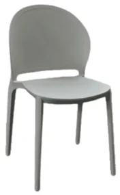 SCAUN TONDO -POLIPROPILENA-HORECA - GRI