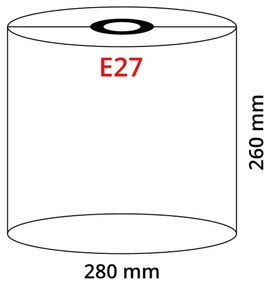Abajur pentru lustră Globo E27 d. 28 cm