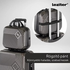 TraveLux Pro VI set valiză rulantă aur roz