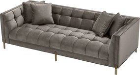 Canapea eleganta design LUX Sienna, catifea gri 113187 HZ