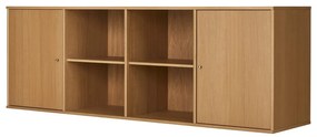 Comodă în culoare naturală joasă cu aspect de lemn de stejar suspendată 176x61 cm Mistral – Hammel Furniture