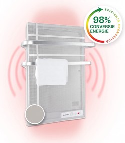 Klarstein Hot Spot Wave, încălzitor cu infraroșu, 51 x 80 cm, 20 m², 1000 W, fără trepte, IP24, aluminium