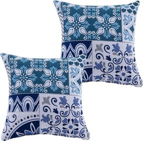 VIALMAN Set 2 fețe pernuțe MIA albastre, 40 x 40 cm