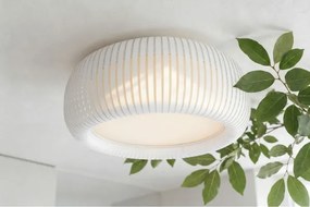 Plafonieră STRIPES 2xE27/40W/230V Ø 55 cm alb/crem