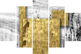 Tablou - Pătrate de aur N⁰1 (150x105 cm)