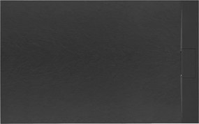 Cadita dus dreptunghiulara negru Rea Bazalt 80x100 cm