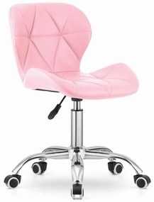 Set pentru birou masa de birou TAYLOR SONOMA 100x50 cm + scaun de birou AVOLA din piele ecologica roz