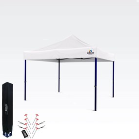 Cort tip foarfecă 3x3 m – Montare rapidă și protecție 100% pentru petreceri și evenimente - fara 3 pereti - Alb