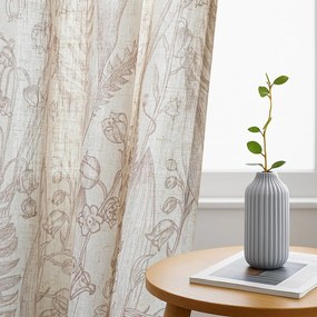 Draperie bej/maro deschis 135x250 cm Selvetia – Restilo