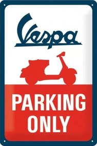 Placă metalică Vespa Parking Only