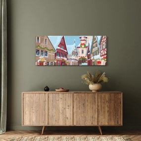 Tablou - Stradă de iarnă (120x50 cm)