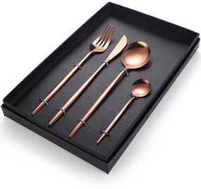 Set 4 tacamuri din inox,TRENDY'S rose