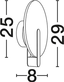 Aplica de perete LED ambientala MARU