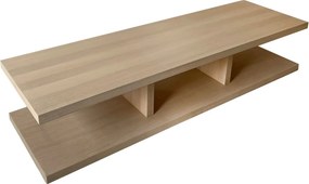 Masă stejar masiv Cafea, 200 × 50 × 46 cm