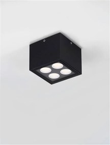 Plafoniera/Spot LED iluminat exterior IP54 SIMPLY negru