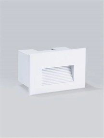 Spot LED incastrabil exterior, ambiental, IP65, POLKA alb