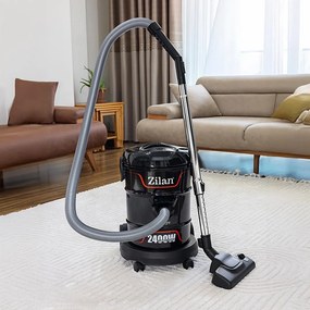 Aspirator Zilan ZLN2006, Putere 2400W, Putere aspirare 200W, Fara sac, Functie de suflare, Capacitate 21L