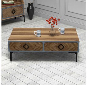 Masă de cafea Simba (Nuc + albastru). 1089495