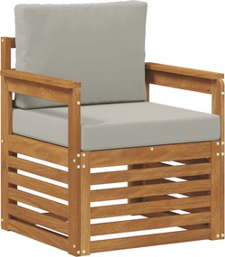 vidaXL Set de canapele de exterior cu pernă natural 71 x 63 x 73 cm