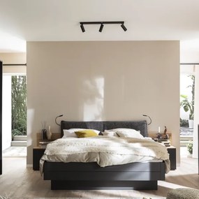 Schöner Wohnen 11794-18 - Spot LED DANTE 3xGU10/10W+LED/14,4W negru