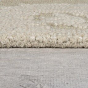 Covor bej țesut manual din lână 160x230 cm Dion Ikat – Flair Rugs