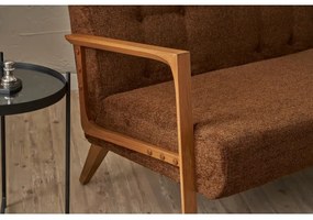 Canapea TUMI, 2 locuri, maro