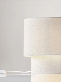 Veioza, Lampa de masa cu abajur alb SYRIN