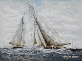 TABLOU PICTAT MANUAL SAILBOATS, 60X90 CM, FSC 100%