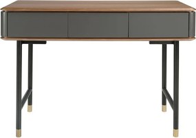 Consola deosebita design LUX Dark Grey-Walnut 120x50cm