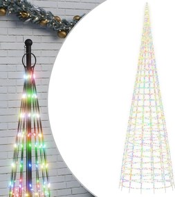 vidaXL Pom de Crăciun LED 3000 LED-uri colorate 800 cm