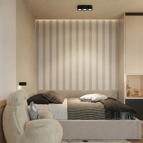 Sollux SL.2613 - Aplică de perete AURA 1xGX53/10W/230V neagră