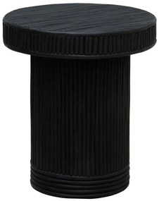Masuta laterala, din rattan, black Barbade