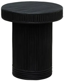 Masuta laterala, din rattan, black Barbade