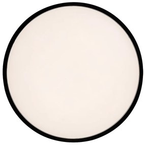 Plafoniera LED cu senzor de miscare si protectie IP44 Larcia negru, 28cm