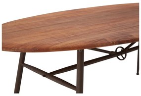 Masă de dining din lemn de nuc 104x219 cm New Foundry – Premier Housewares