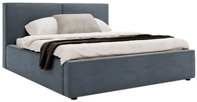 Pat de o persoană 120 cm Sekozzo (Gri închis) (cu somieră) (cu sp. depozitare). 1103555