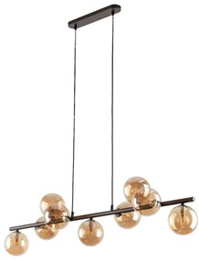 Lustră pe cablu ESTERA 9xG9/6W/230V maro/bej fumuriu