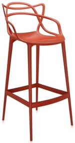 Scaun pentru bar MASTERS, î. 75 cm, diferite culori - Kartell Culoare: Rezavě oranžová
