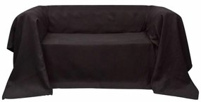 vidaXL Husă din velur micro-fibră pentru canapea, 140 x 210 cm, maro