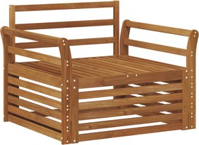 vidaXL 2 Bucată Sofa cu Brațe natural