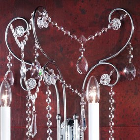 Aplica de perete cristal Swarovski KATHARINA crom