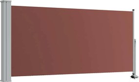 vidaXL Copertină laterală retractabilă de terasă, maro, 120 x 300 cm